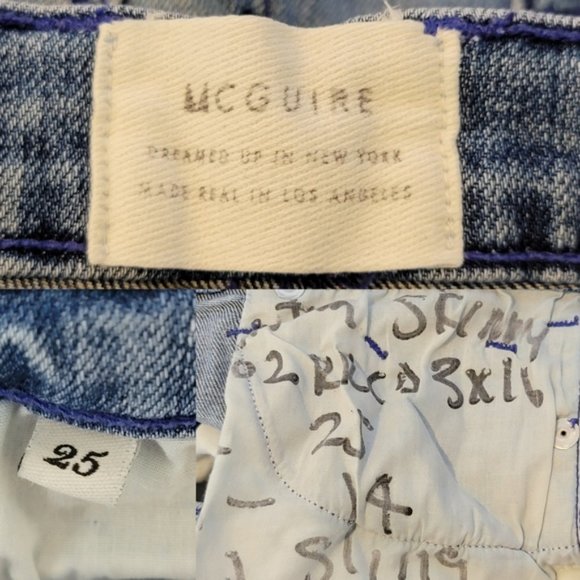 Anthropologie McGuire Denim Mid-rise Skinny Ankle Jean 25 - Picture 9 of 9